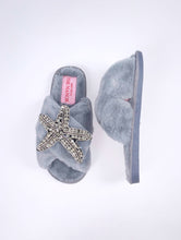 Load image into Gallery viewer, Royal Sea Star Grey Slippers
