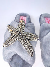 Load image into Gallery viewer, Royal Sea Star Grey Slippers
